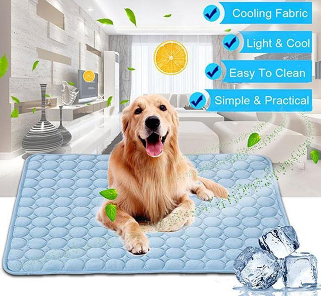 Pet Dog Cat Ice Silk Cold Nest Pad For Cooling In Summer Hover Image